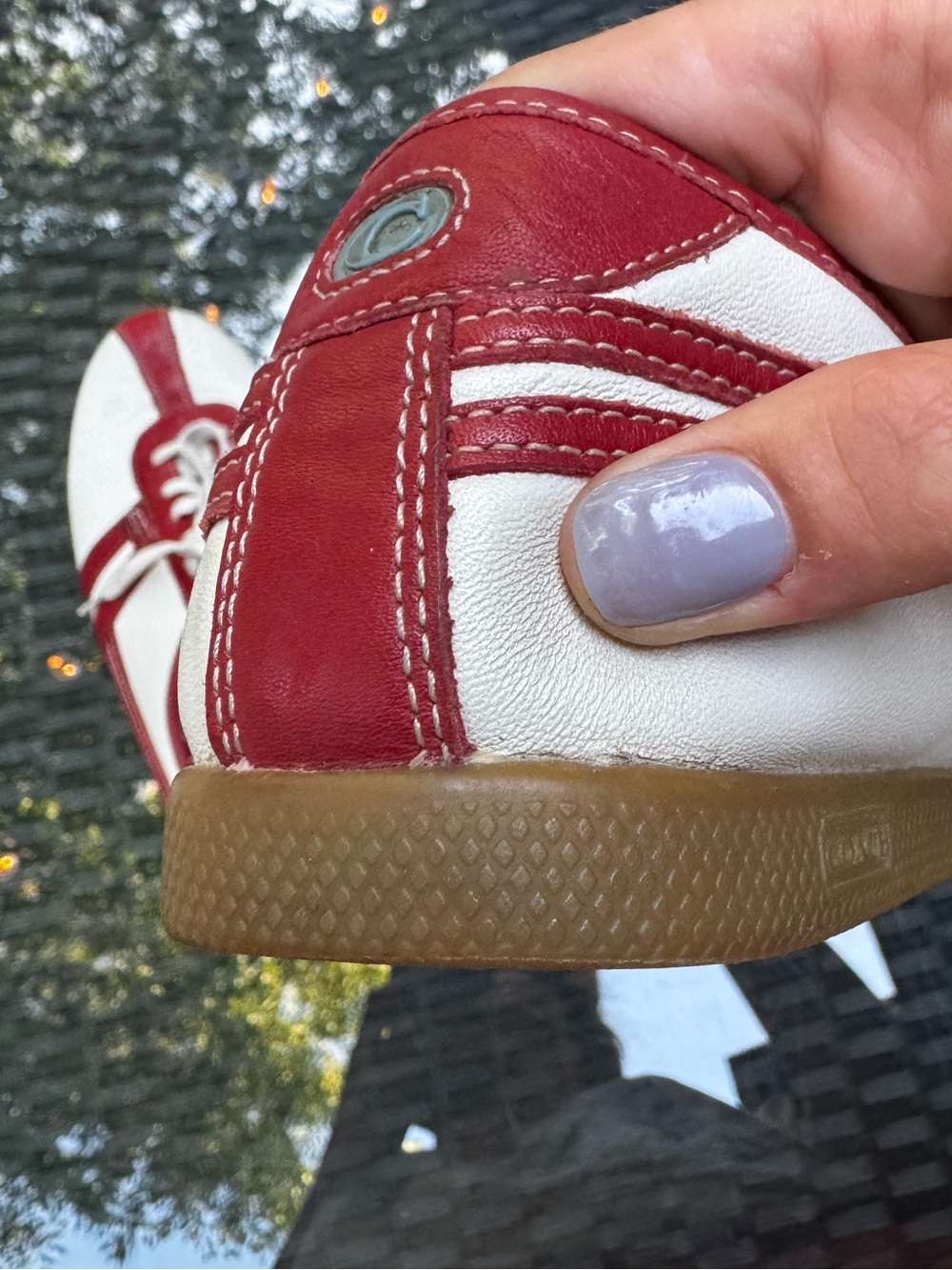 Vintage Coach Ellie P506 Red & White Womens Sneakers - Picture 5 of 6
